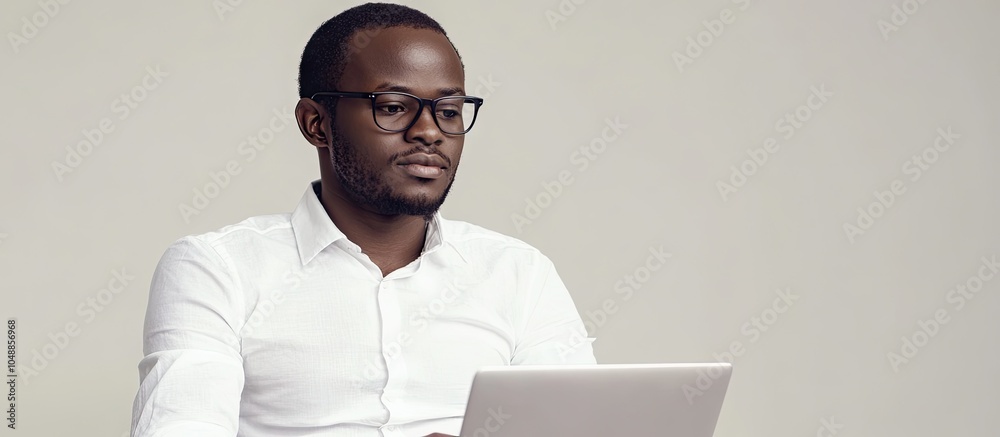 man freelancer online job conference laptop education student African computer office American. with copy space image. Place for adding text or design man freelancer online job conference laptop education student African computer office American. with copy space image. Place for adding text or design