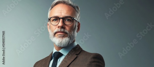 Middle aged Caucasian busin...