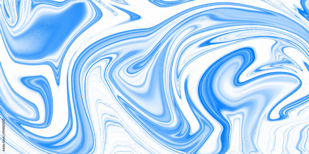 Fototapeta premium Marble rock texture blue ink pattern liquid swirl paint white dark Illustration background .Horrible Extreme abstract background.Blue marble texture and background for wedding card, cover, web design 