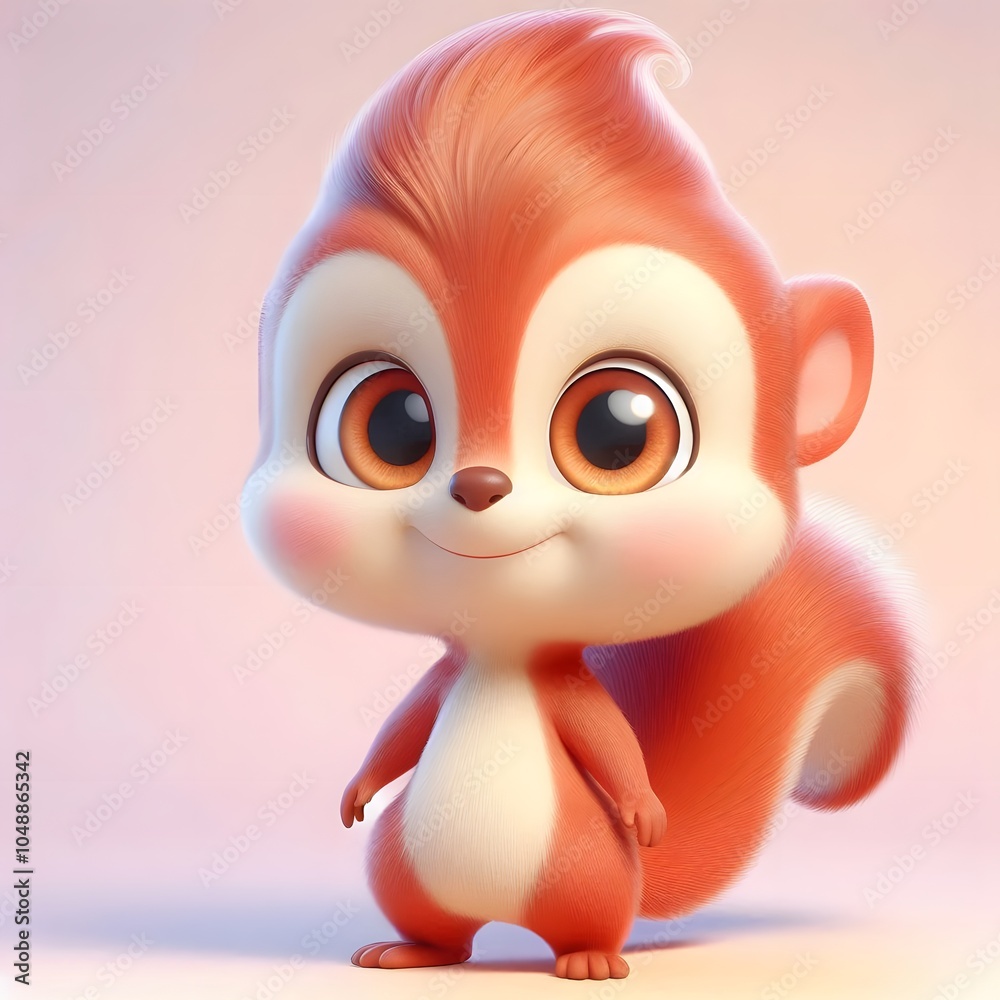 3D, ilustration baby, cute, adorable characters, frut, generative AI