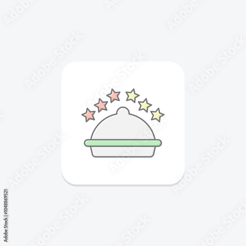 Drink Tasting lineal color icon , vector, pixel perfect, illustrator file