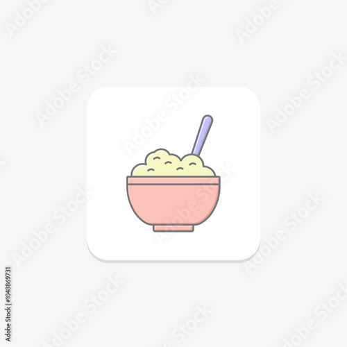 Drink Health lineal color icon , vector, pixel perfect, illustrator file