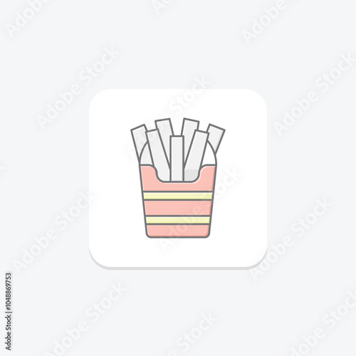 Food and Drink Pairing lineal color icon , vector, pixel perfect, illustrator file