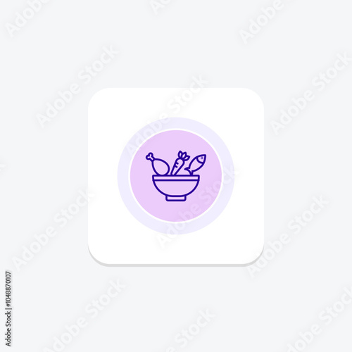 Food Nutrition color circle icon , vector, pixel perfect, illustrator file