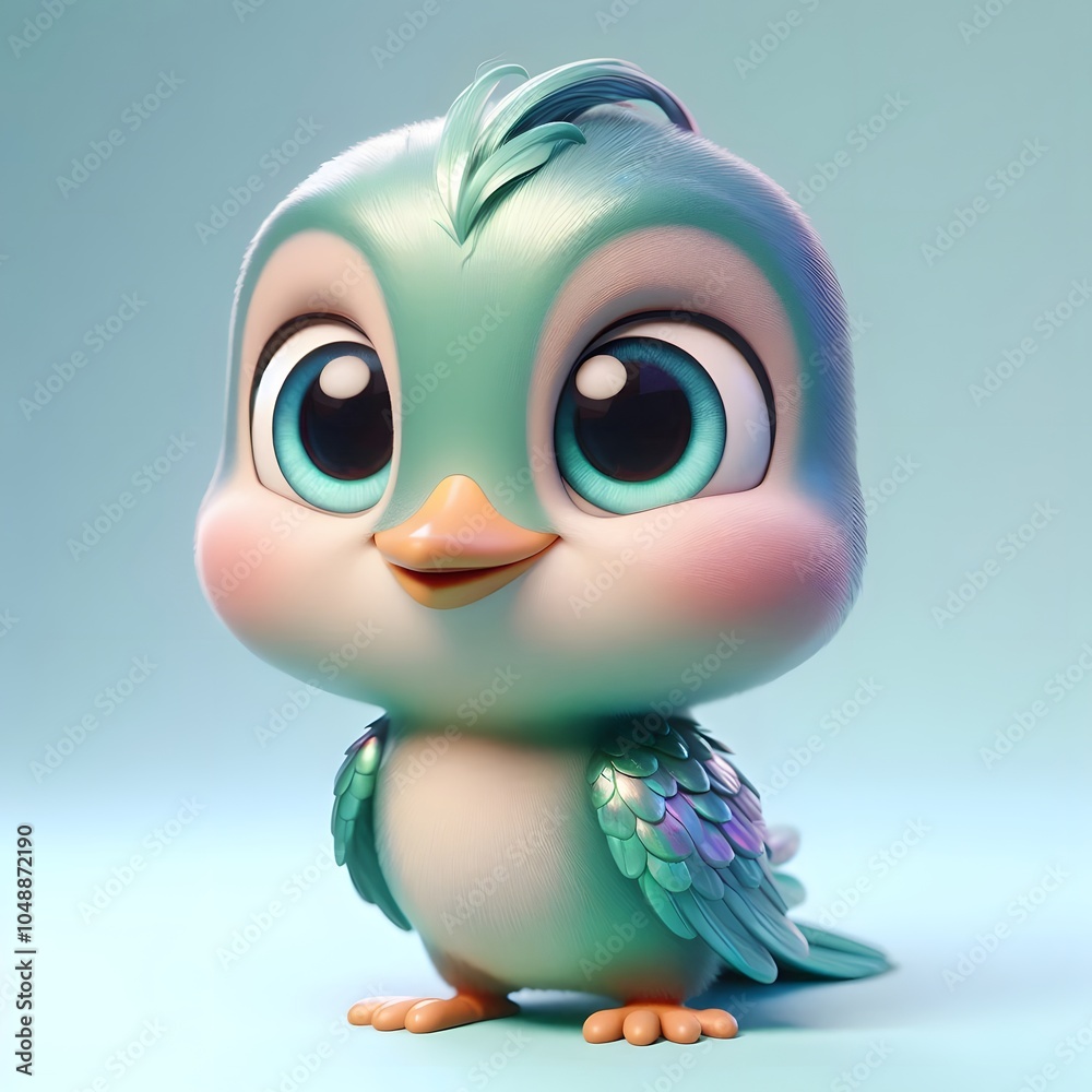 3D, ilustration baby, cute, adorable characters, frut, generative AI 3D, ilustration baby, cute, adorable characters, frut, generative AI
