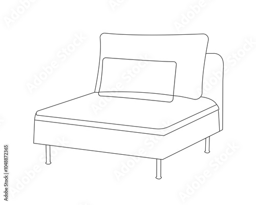 FURNITURE - thin line vector icon . Pixel perfect. Editable stroke.