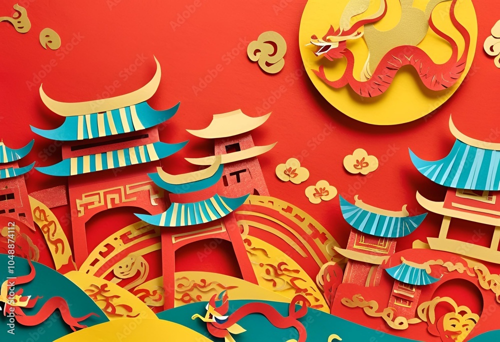 Paper pictures of Chinese festivals Paper pictures of Chinese festivals