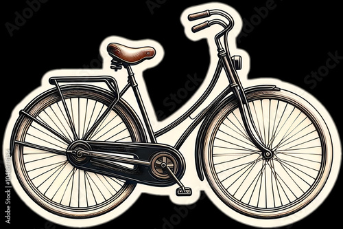 Uma bicicleta de passeio