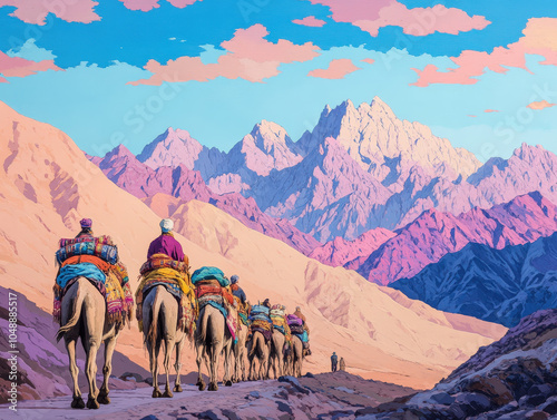 Journey Through the Silk Road with Colorful Caravan