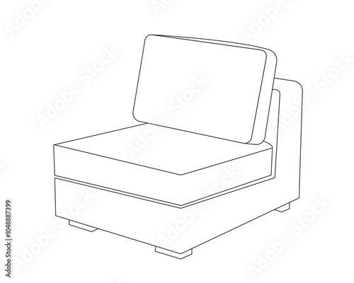 FURNITURE - thin line vector icon . Pixel perfect. Editable stroke.