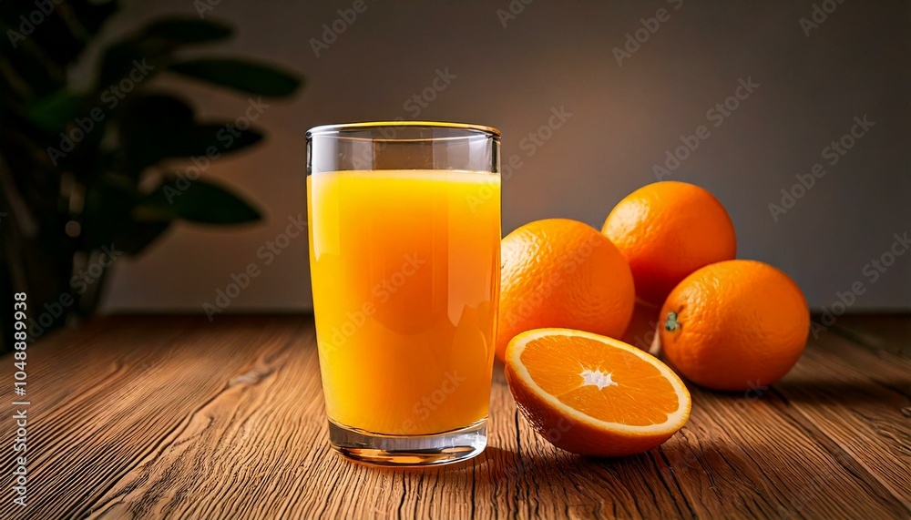 Fototapeta premium glass of orange juice