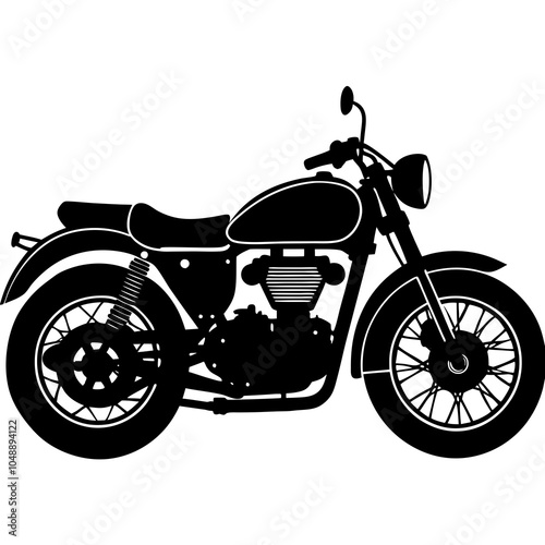 Bike silhouette vector illustration