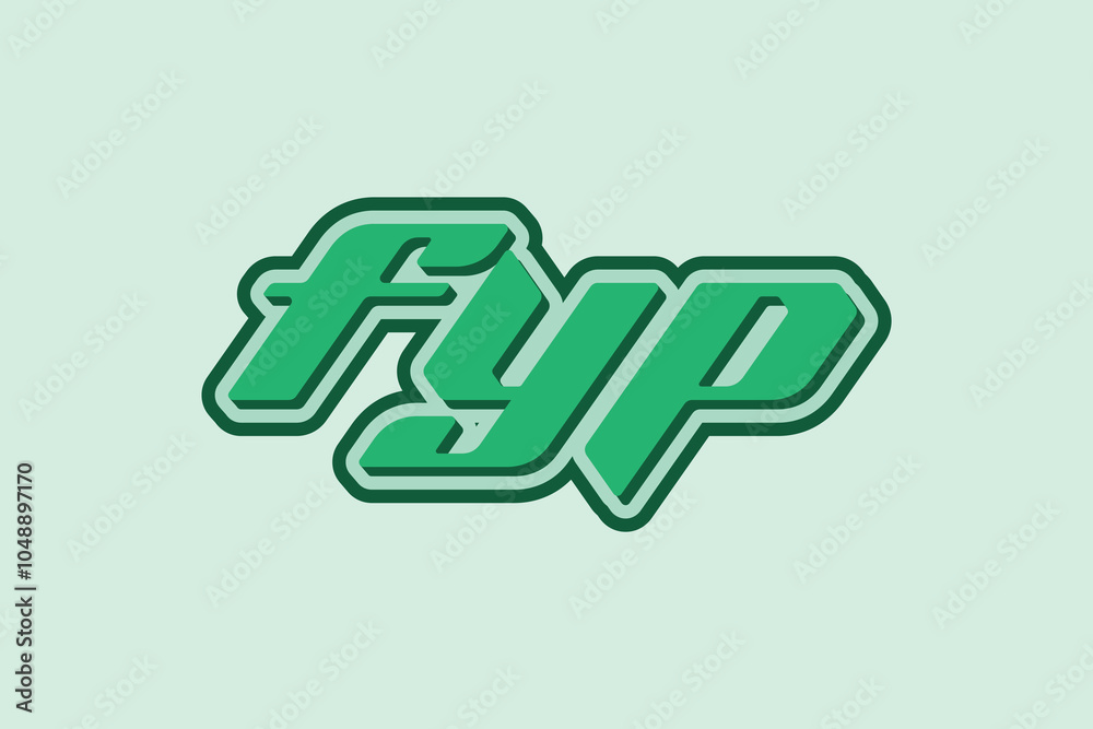Fototapeta premium 3d text effect with word