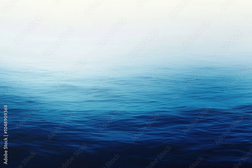 Calm Ocean Surface with Soft Blue Gradient