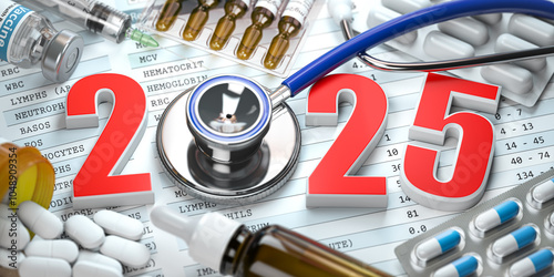 Cuadro en lienzo 2025 Happy New Year