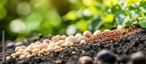Plant various seeds in the ...