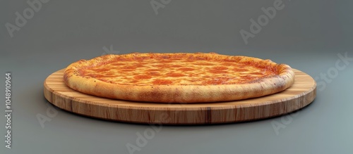 Vacant Wooden Pizza Tray. w...