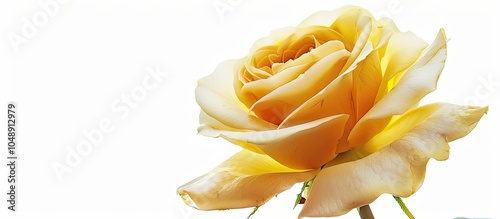 a delicate yellow rose set ...