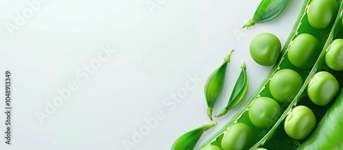 Close up of green peas Fres...