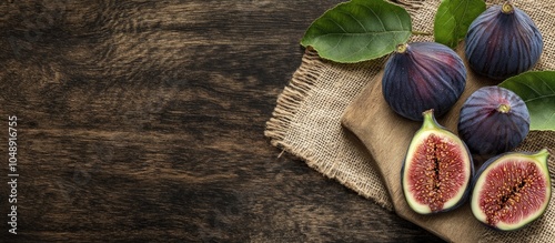 Image of figs with a slice ...