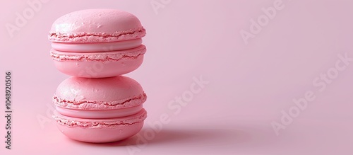 Pink Macaron. with copy spa...