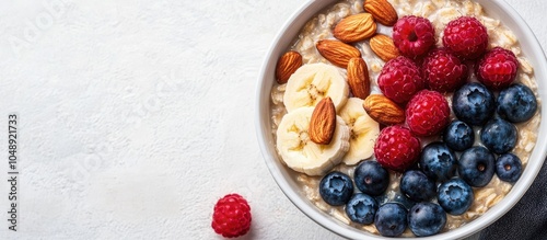 Nutritious breakfast A bowl...