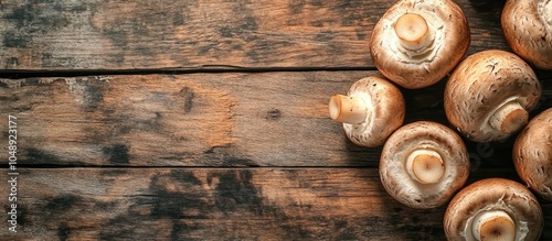 Fresh brown champignon mush...
