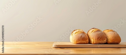 Bread set on the table. wit...