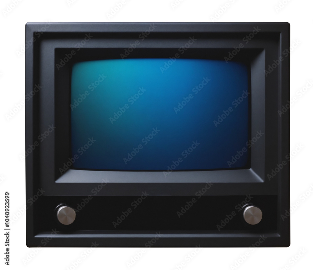 Old retro tv set monitor as clipart with transparent background. This cartoon illustration was produced with Generative AI. Old retro tv set monitor as clipart with transparent background. This cartoon illustration was produced with Generative AI.