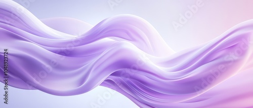 Wallpaper Mural  A computer-generated image features a wave of white and purple liquid against a blue and pink background, emitting a gentle glow Torontodigital.ca