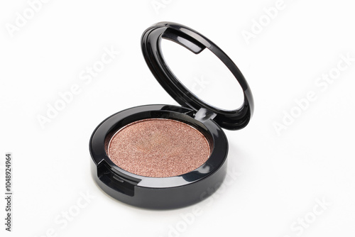 Close up of face powder on white background