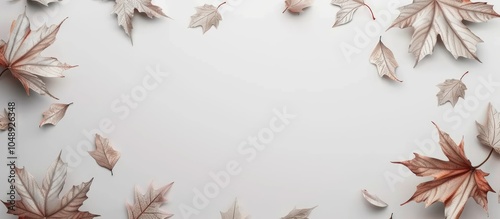 A mockup design with autumn...