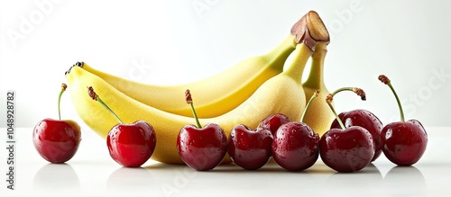 Close up of bananas and che...