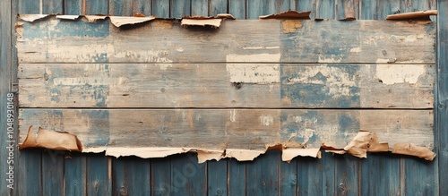 Aged Wooden Billboard with ...