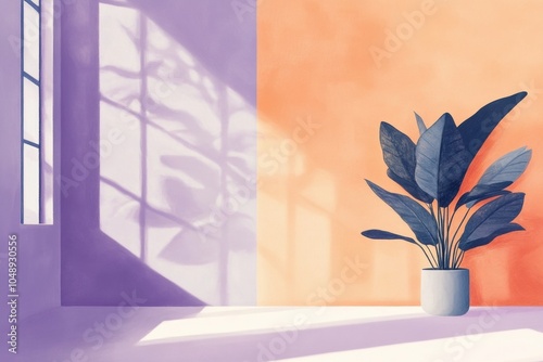 Vibrant retro scene inspired by 2024 color trends with lilac, chambray blue, and burnt orange accents, soft shadows, slightly faded, nostalgic yet modern