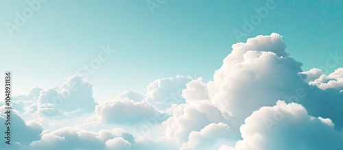 White clouds in the azure s...