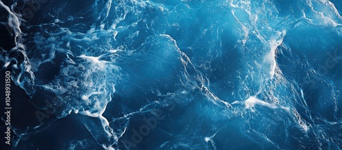 Obraz na płótnie Transparent dark blue water surface texture featuring ripples and splashes Abstract summer banner background showcasing water waves with copyspace top view Cosmetic moisturizer micellar toner emuls w salonie