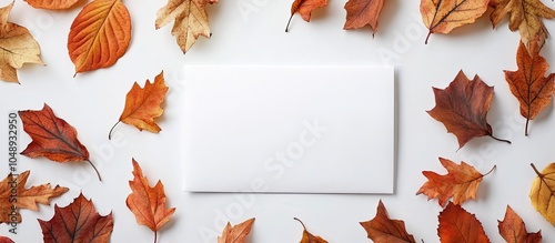 Envelope and autumn leaves ...