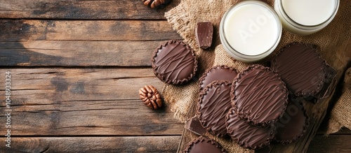 Delicious choco pies and mi...