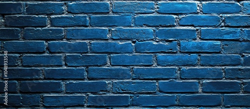 Background of a blue brick ...