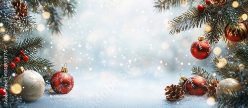 Christmas decoration backdr...