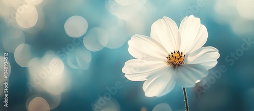 white flower set against a ...