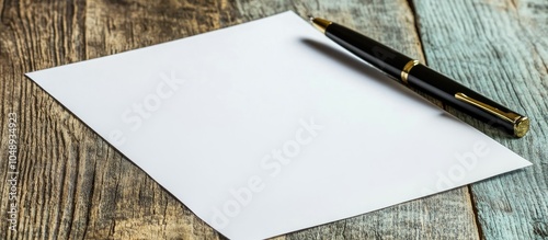 Blank white paper and a pen...