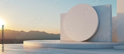 Round sign on the structure...