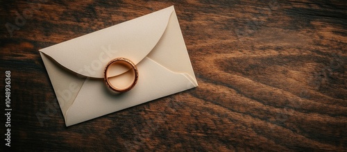 wedding ring and invitation...