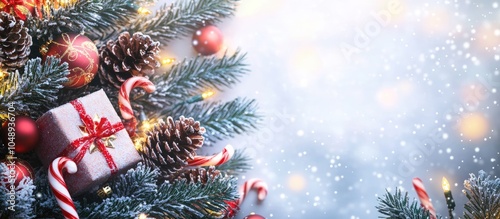 Christmas background featur...