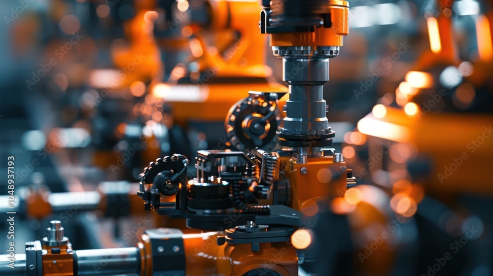 Close-up of a Robotic Arm in an Industrial Setting Close-up of a Robotic Arm in an Industrial Setting