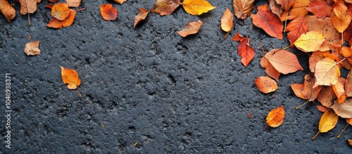 Fallen leaves on the asphal...