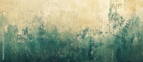 Abstract celadon and beige ...