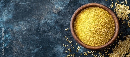 yellow millet groats porrid...